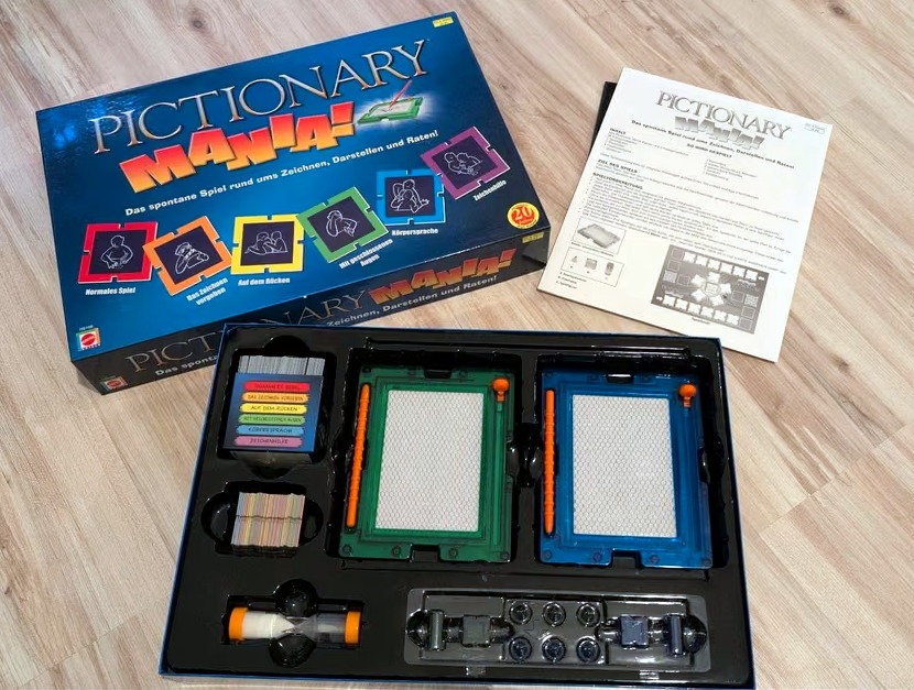 Pictionary Mania! – Das spontane Spiel rund ums Zeichnen, Darstellen & Raten (Mattel)